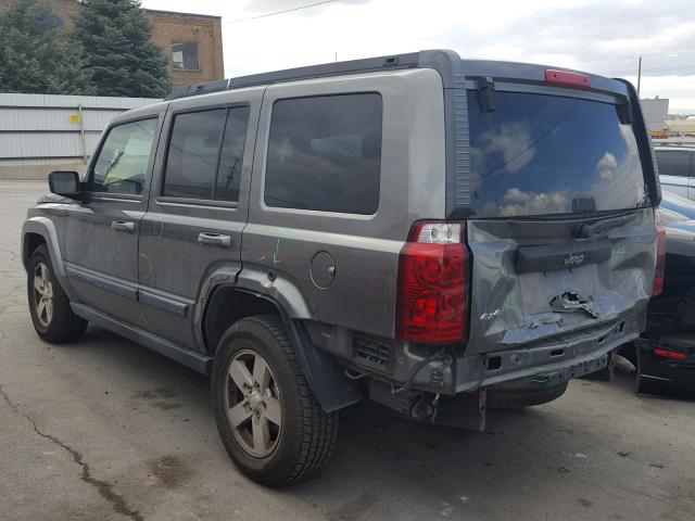 1J8HG48K58C140673 - 2008 JEEP COMMANDER GRAY photo 3