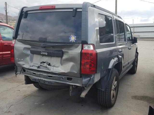 1J8HG48K58C140673 - 2008 JEEP COMMANDER GRAY photo 4