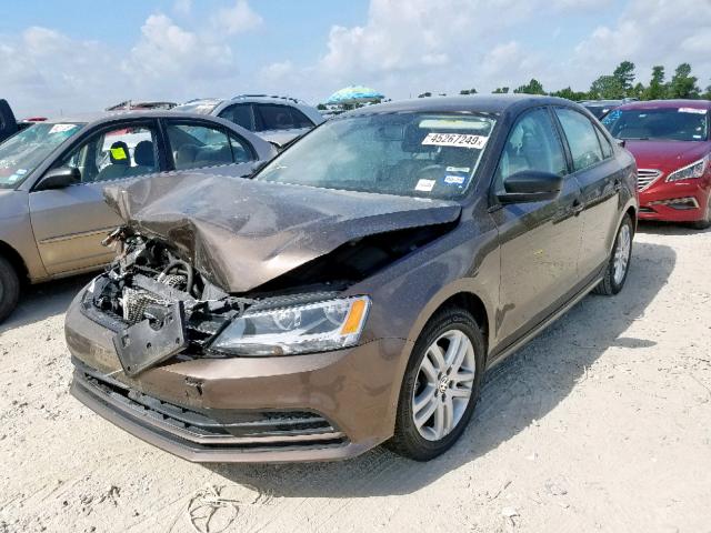 3VW2K7AJ4FM242196 - 2015 VOLKSWAGEN JETTA BASE 棕色 照片 2