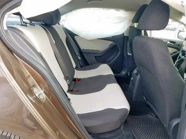 3VW2K7AJ4FM242196 - 2015 VOLKSWAGEN JETTA BASE 棕色 照片 6