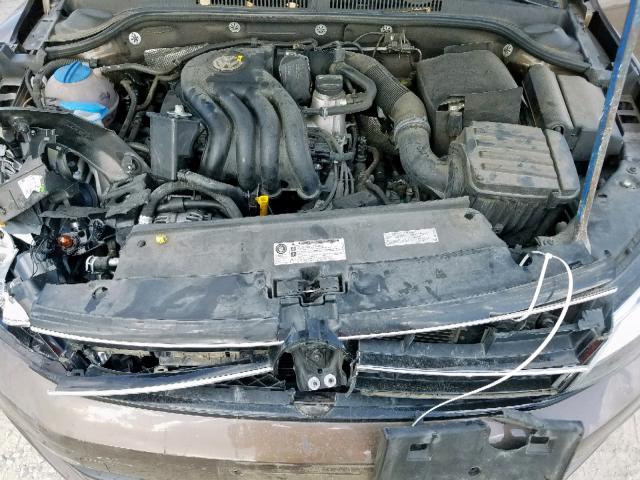 3VW2K7AJ4FM242196 - 2015 VOLKSWAGEN JETTA BASE 棕色 照片 7