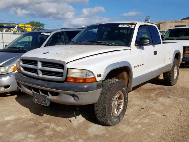 1B7GG22Y5WS519261 - 1998 DODGE DAKOTA WHITE photo 2