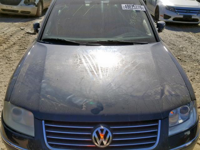 WVWPD63B02P173322 - 2002 VOLKSWAGEN PASSAT GLS BLUE photo 7