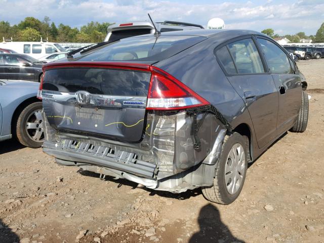 JHMZE2H39ES000186 - 2014 HONDA INSIGHT GRAY photo 4