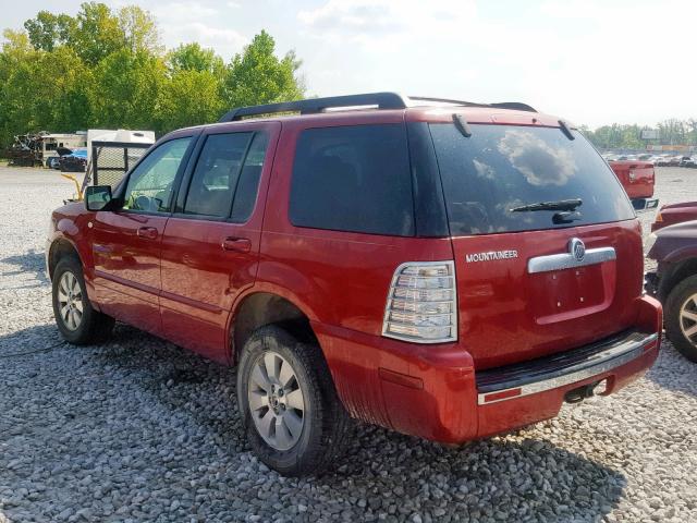 4M2EU36E76UJ07492 - 2006 MERCURY MOUNTAINEE RED photo 3