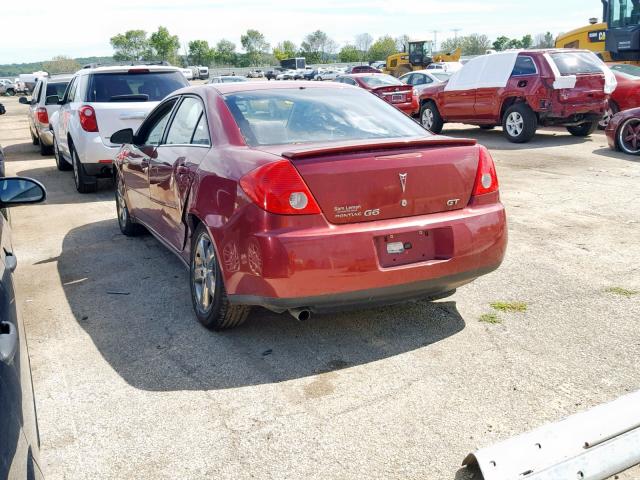 1G2ZH57N584195276 - 2008 PONTIAC G6 GT RED photo 3