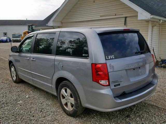 2C4RDGBG5DR795198 - 2013 DODGE GRAND CARA SILVER photo 3