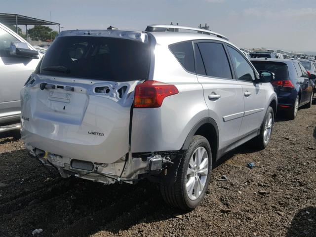 2T3YFREV3EW102065 - 2014 TOYOTA RAV4 LIMIT SILVER photo 4