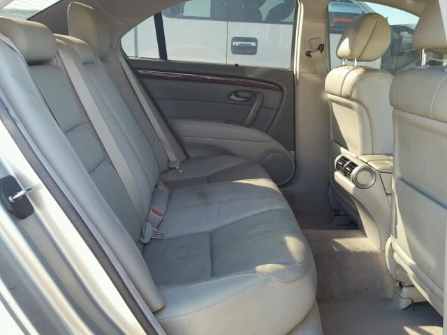 JH4KB16567C003634 - 2007 ACURA RL SILVER photo 6