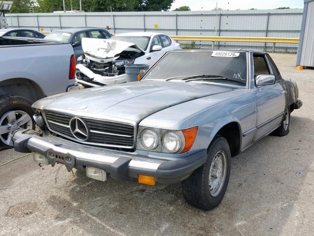 WDBBA45A9BB004519 - 1981 MERCEDES-BENZ 380 SL SILVER photo 2