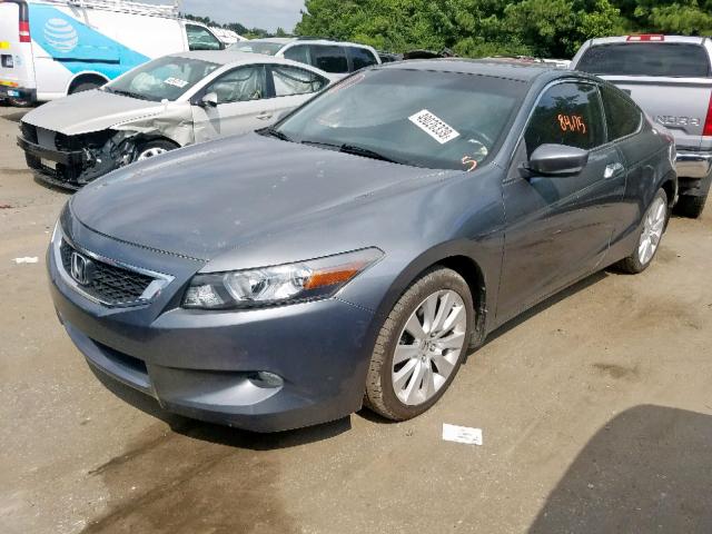 1HGCS22818A004507 - 2008 HONDA ACCORD EXL GRAY photo 2