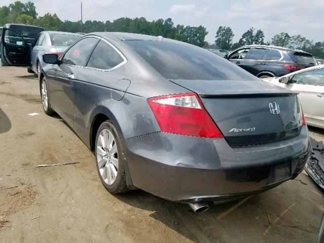 1HGCS22818A004507 - 2008 HONDA ACCORD EXL GRAY photo 3