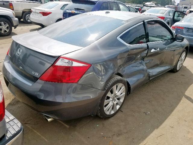 1HGCS22818A004507 - 2008 HONDA ACCORD EXL GRAY photo 4