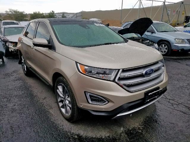 2FMPK4K9XJBB95645 - 2018 FORD EDGE TITAN GOLD photo 1