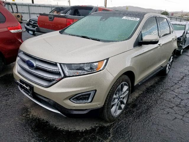 2FMPK4K9XJBB95645 - 2018 FORD EDGE TITAN GOLD photo 2