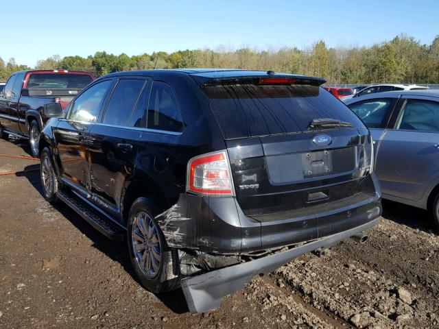 2FMDK49C88BA92819 - 2008 FORD EDGE LIMIT BLACK photo 3