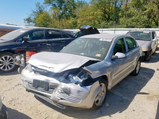 1G1AF5F54A7188381 - 2010 CHEVROLET COBALT 2LT SILVER photo 2