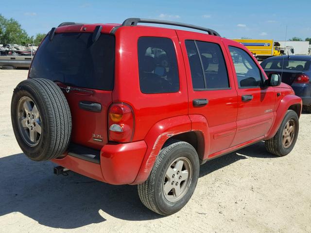 1J4GL58K34W253965 - 2004 JEEP LIBERTY LI RED photo 4