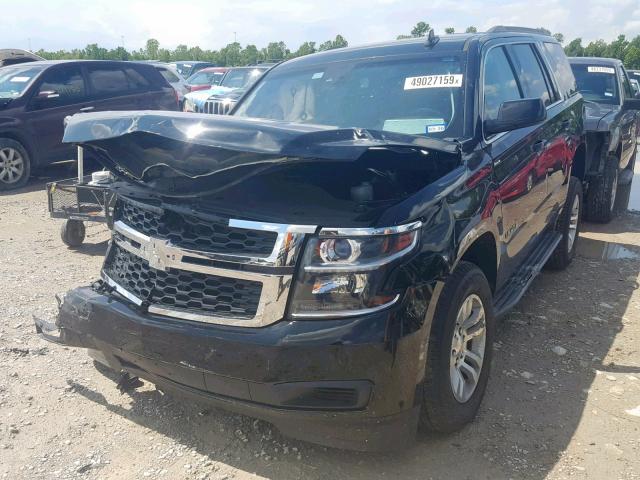 1GNSKBKC2FR591627 - 2015 CHEVROLET TAHOE K150 BLACK photo 2