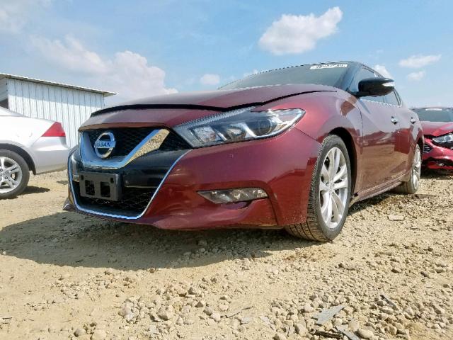 1N4AA6AP0GC384084 - 2016 NISSAN MAXIMA 3.5 MAROON photo 2