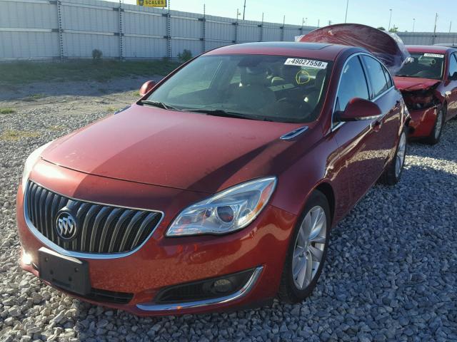 2G4GV5EK9E9293901 - 2014 BUICK REGAL RED photo 2