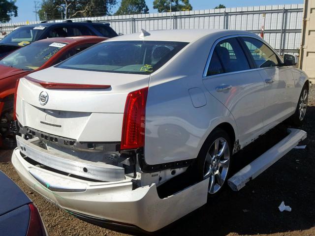 1G6AA5RA6D0173699 - 2013 CADILLAC ATS WHITE photo 4