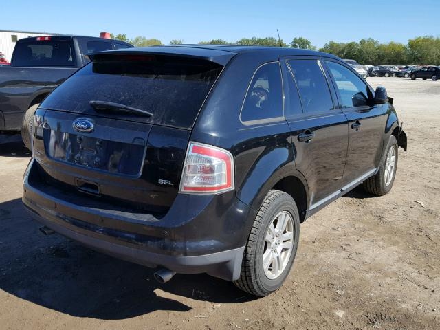 2FMDK38C18BA33168 - 2008 FORD EDGE SEL BLACK photo 4