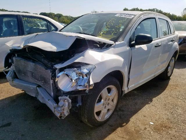 1B3HB48B98D738895 - 2008 DODGE CALIBER SX WHITE photo 2