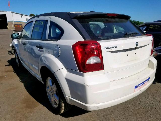 1B3HB48B98D738895 - 2008 DODGE CALIBER SX WHITE photo 3