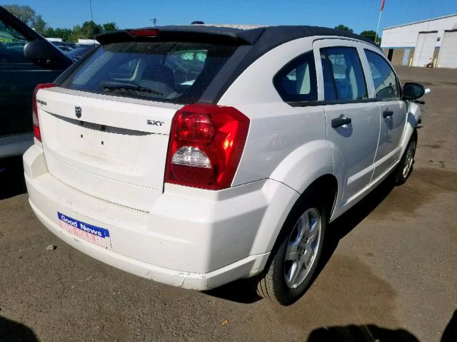 1B3HB48B98D738895 - 2008 DODGE CALIBER SX WHITE photo 4