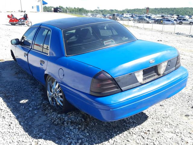 2FAFP71V58X147779 - 2008 FORD CROWN VICT BLUE photo 3