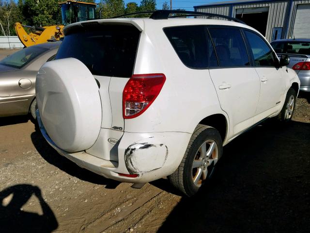 JTMBD31V375095840 - 2007 TOYOTA RAV4 LIMIT WHITE photo 4