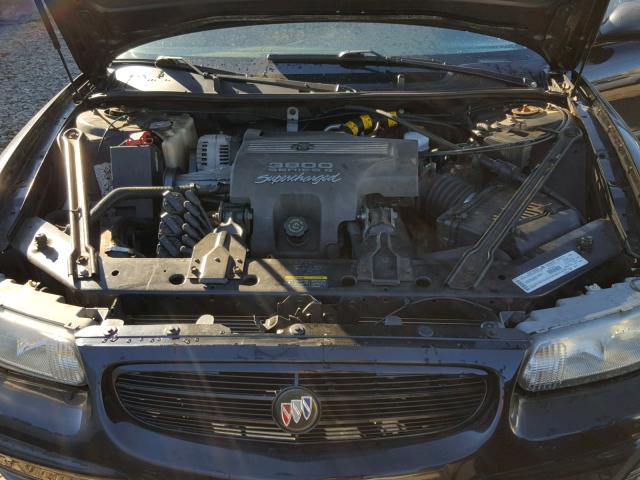 2G4WF551X21255524 - 2002 BUICK REGAL GS BLACK photo 7