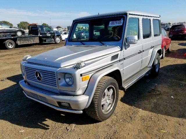 WDCYR46E43X137063 - 2003 MERCEDES-BENZ G 55 AMG SILVER photo 2