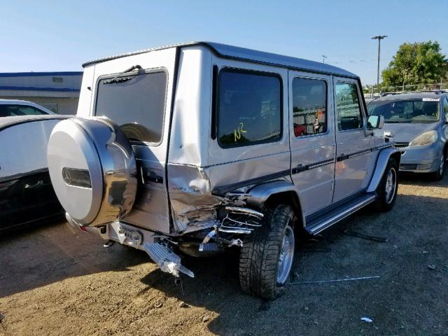 WDCYR46E43X137063 - 2003 MERCEDES-BENZ G 55 AMG SILVER photo 4