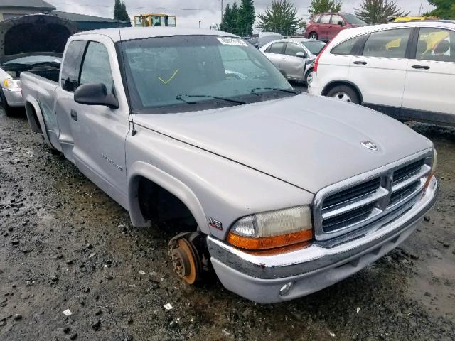 1B7GG22N6YS521593 - 2000 DODGE DAKOTA GRAY photo 1