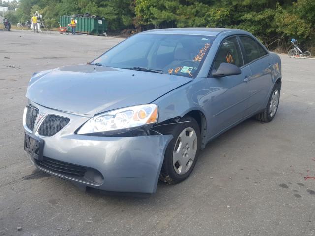 1G2ZF58B274174605 - 2007 PONTIAC G6 VALUE L BLUE photo 2