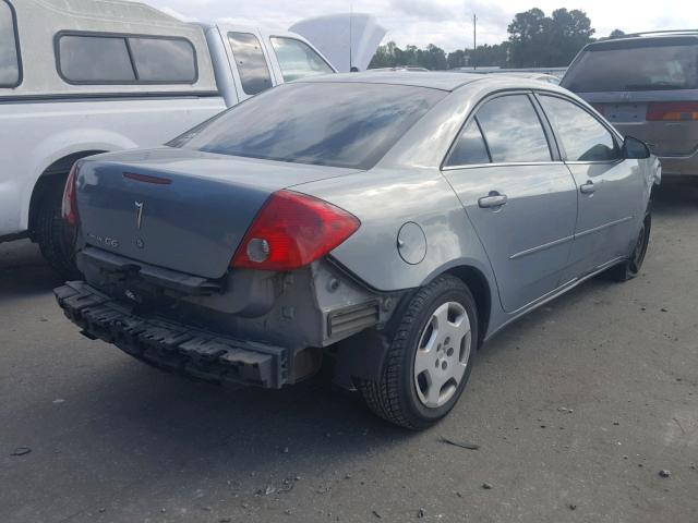 1G2ZF58B274174605 - 2007 PONTIAC G6 VALUE L BLUE photo 4