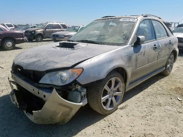 JF1GG74697H800878 - 2007 SUBARU IMPREZA WR GRAY photo 2