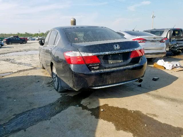 1HGCR2F3XDA224801 - 2013 HONDA ACCORD LX BLACK photo 3