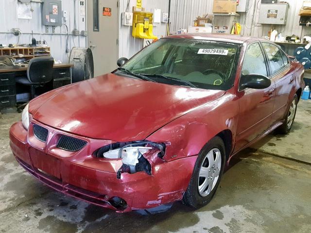 1G2NE52EX5M156810 - 2005 PONTIAC GRAND AM S MAROON photo 2