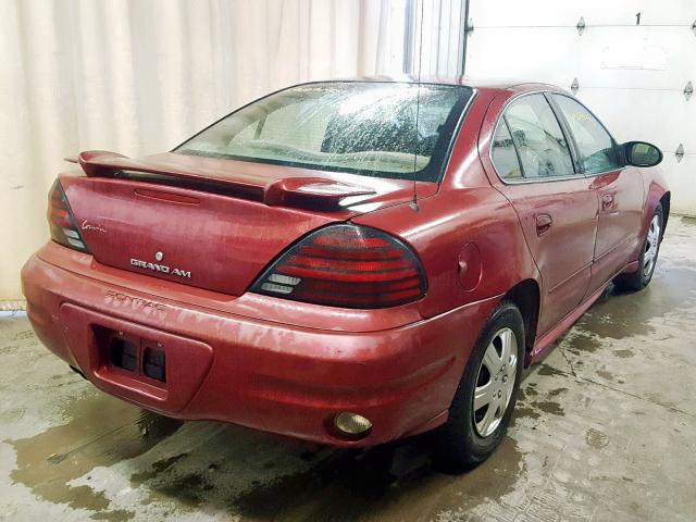 1G2NE52EX5M156810 - 2005 PONTIAC GRAND AM S MAROON photo 4