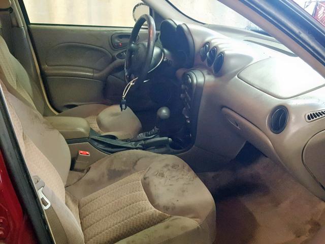 1G2NE52EX5M156810 - 2005 PONTIAC GRAND AM S MAROON photo 5