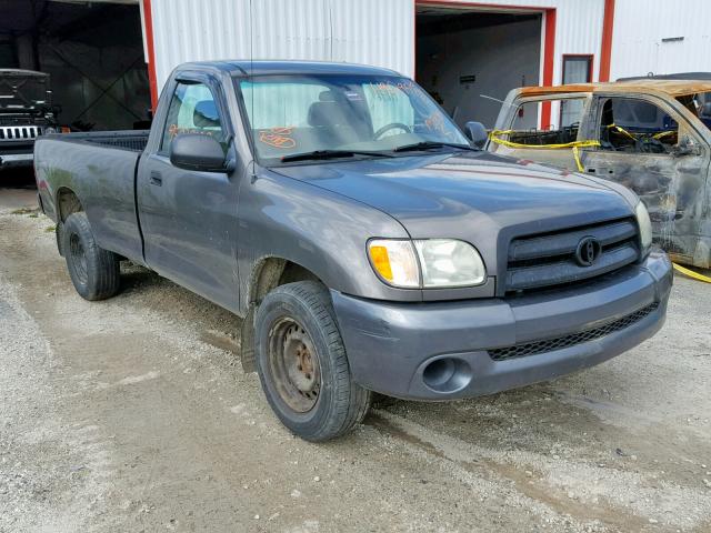 5TBJN32124S444134 - 2004 TOYOTA TUNDRA GRAY photo 1