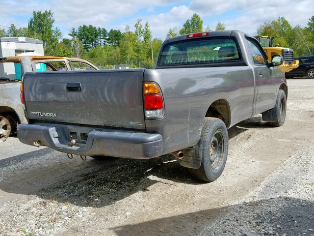 5TBJN32124S444134 - 2004 TOYOTA TUNDRA GRAY photo 4