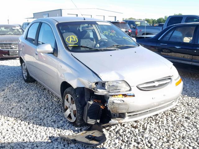 KL1TD56656B666432 - 2006 CHEVROLET AVEO BASE ვერცხლისფერი ფოტო 1