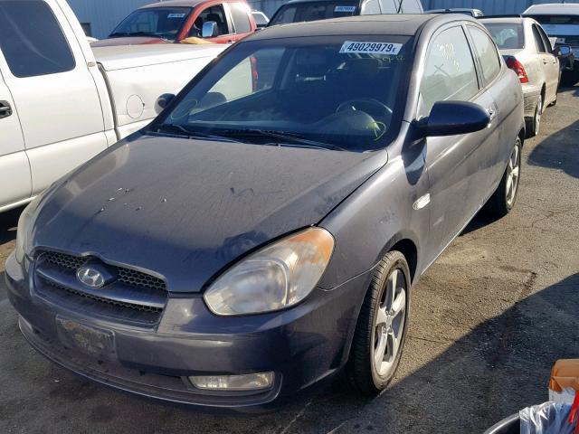 KMHCN36C18U079468 - 2008 HYUNDAI ACCENT SE BLUE photo 2