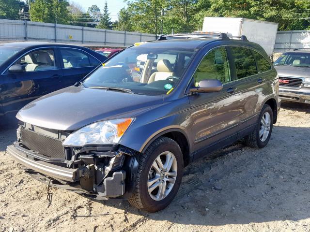 5J6RE4H74BL087043 - 2011 HONDA CR-V EXL GRAY photo 2