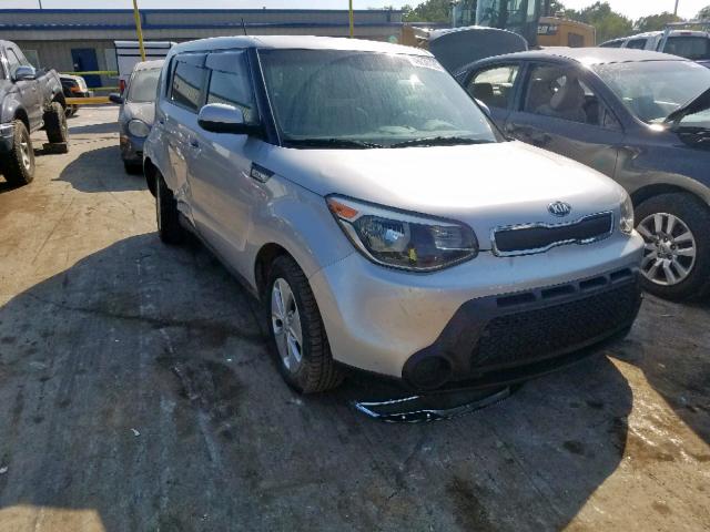 KNDJN2A2XF7796077 - 2015 KIA SOUL SILVER photo 1