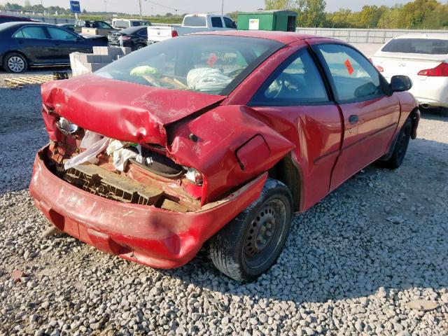 1G1JC1243W7142000 - 1998 CHEVROLET CAVALIER B RED photo 4